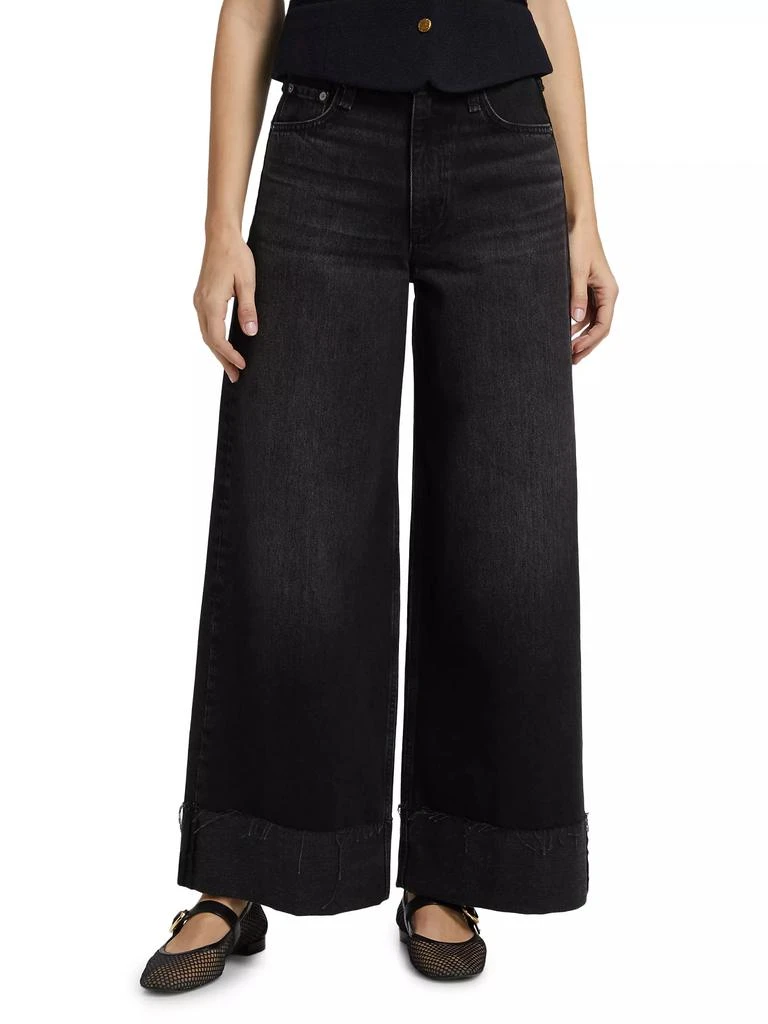Rag & Bone Sofie High-Rise Wide-Leg Cuffed Jeans 3