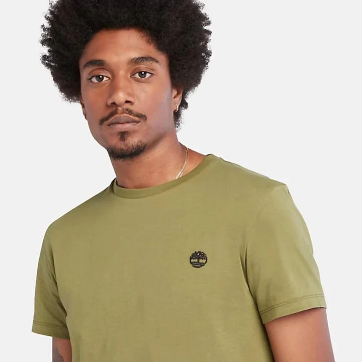 Timberland Slim Tree Logo T-Shirt for Men in Green 3