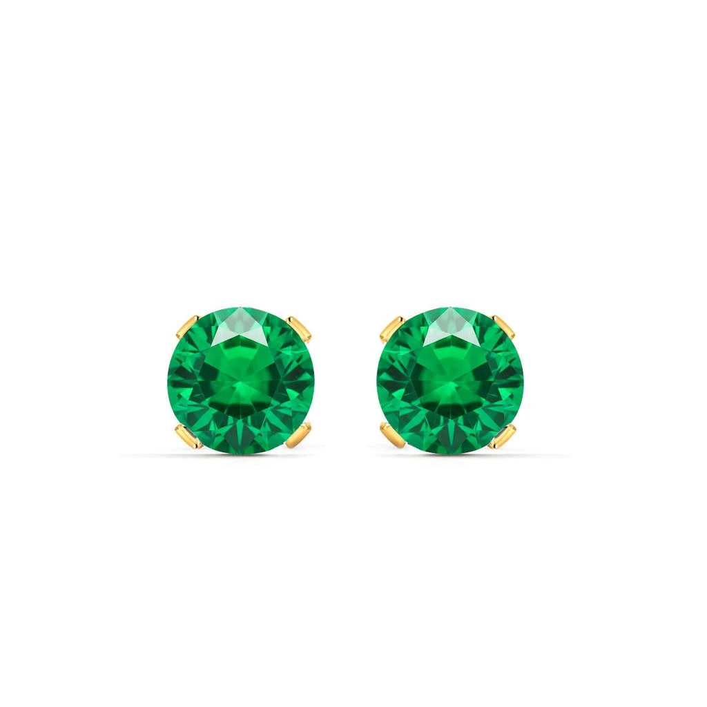 SuperJeweler 2 Carat Gemstone Stud Earrings In Gold-Classic Solitaire Gemstone Earrings All Gemstone Options 3