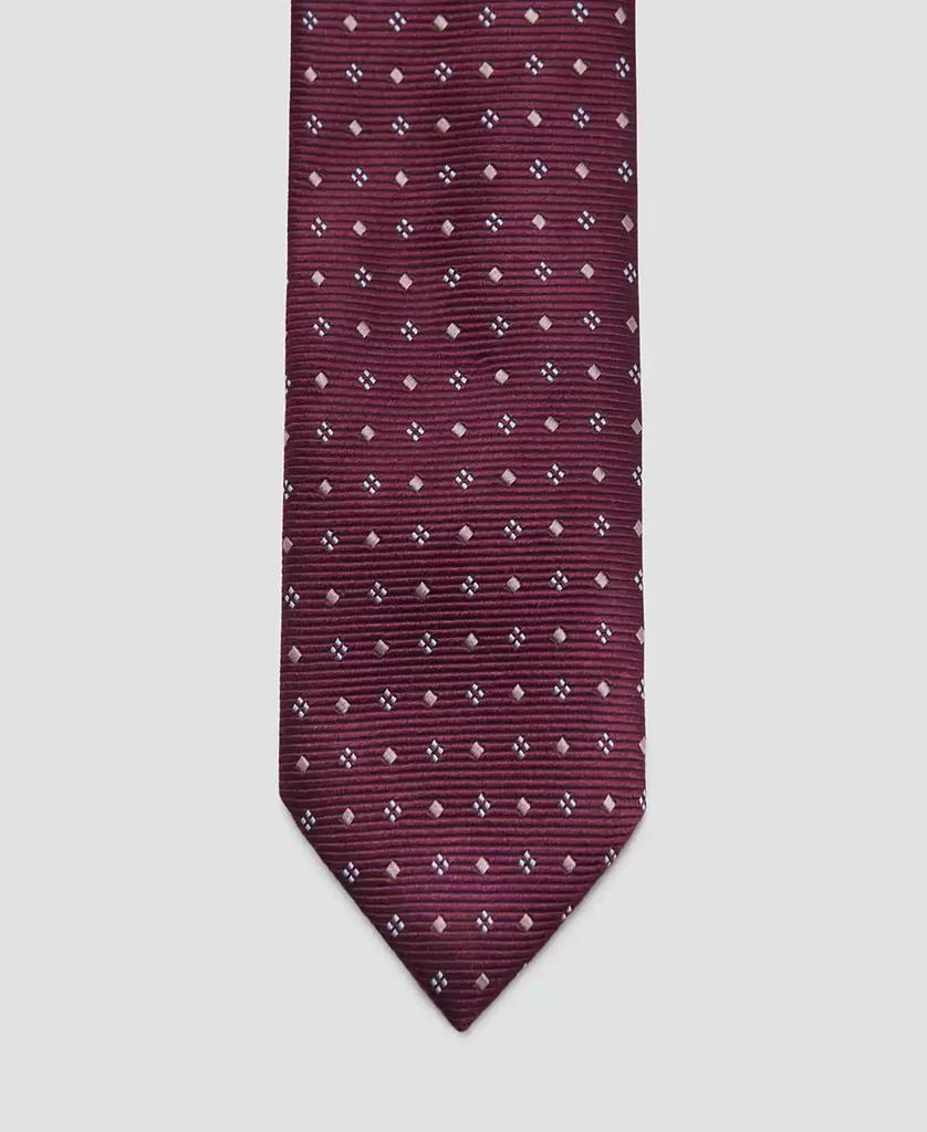 Mango Men's Geometric Patterned Silk Tie 2