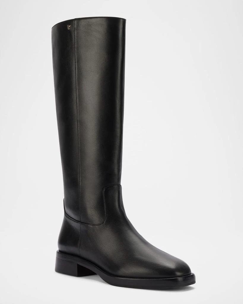 Larroude Anne Leather Mid Boots 2