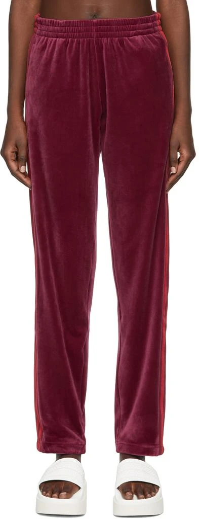 Adidas Purple Polyester Track Pants 1