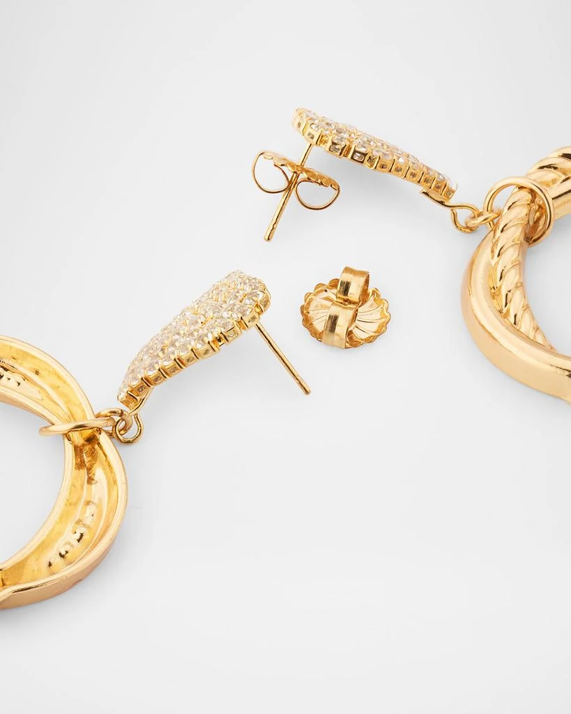 Devon Leigh Crystal Heart Drop Earrings 4