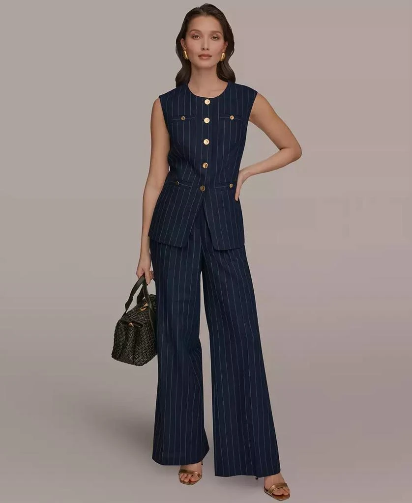 Donna Karan Petite Button-Down Tailored Vest 5