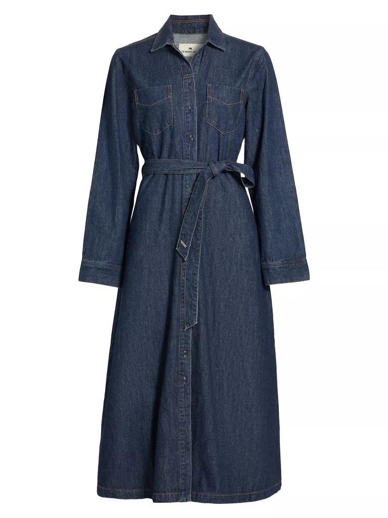 The Normal Brand Denim Long-Sleeve Midi-Shirtdress 1