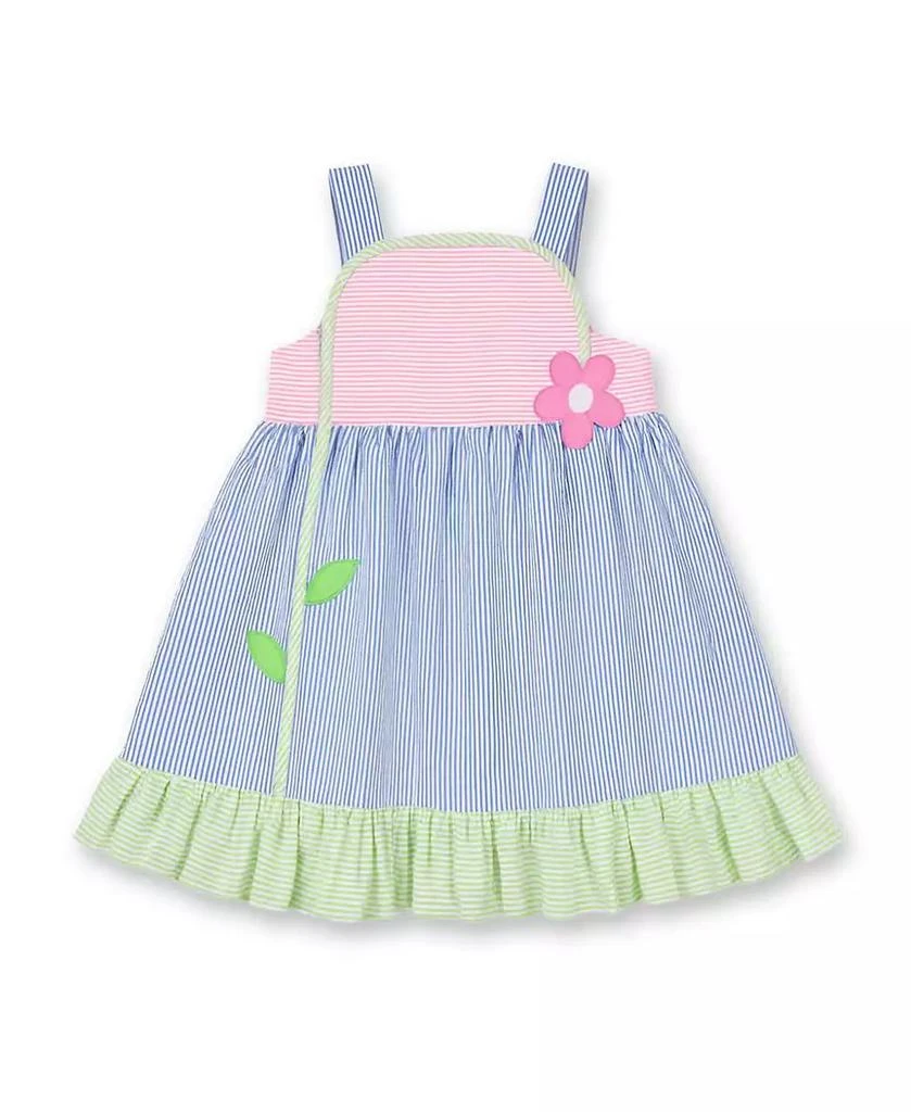 Florence Eiseman Little Girls Seersucker Dress With Flower