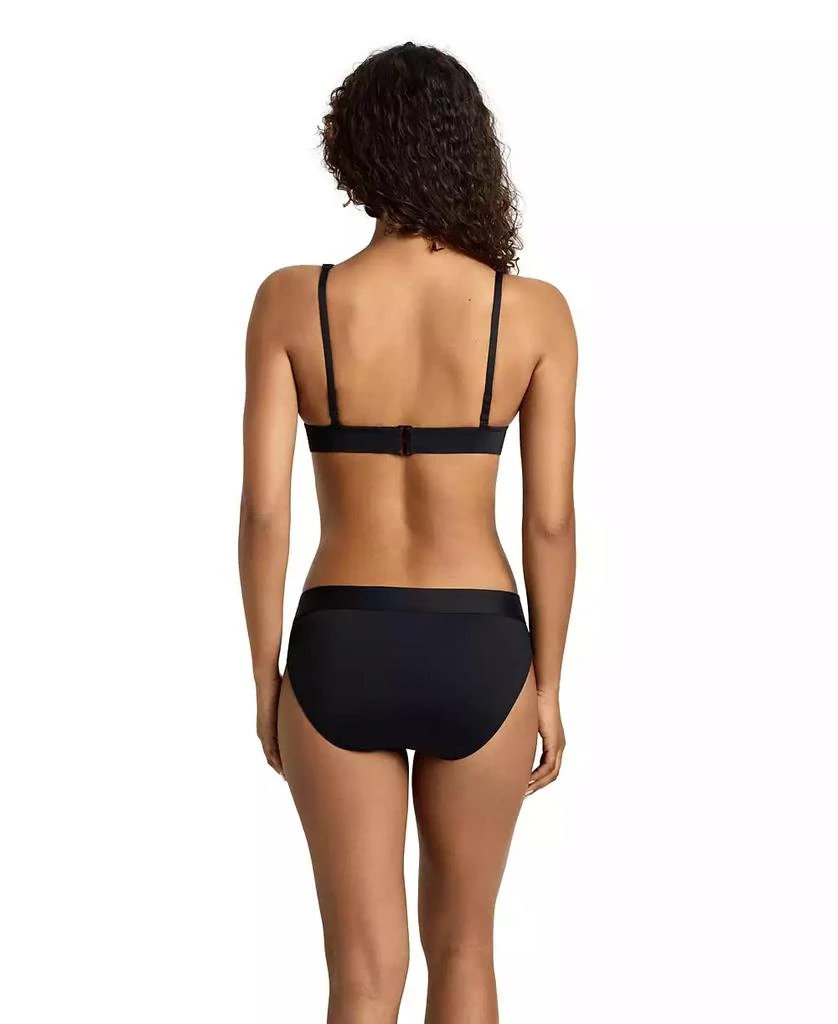 Ralph Lauren Women
s Solid Black Classic Band Swim Hipster 3
