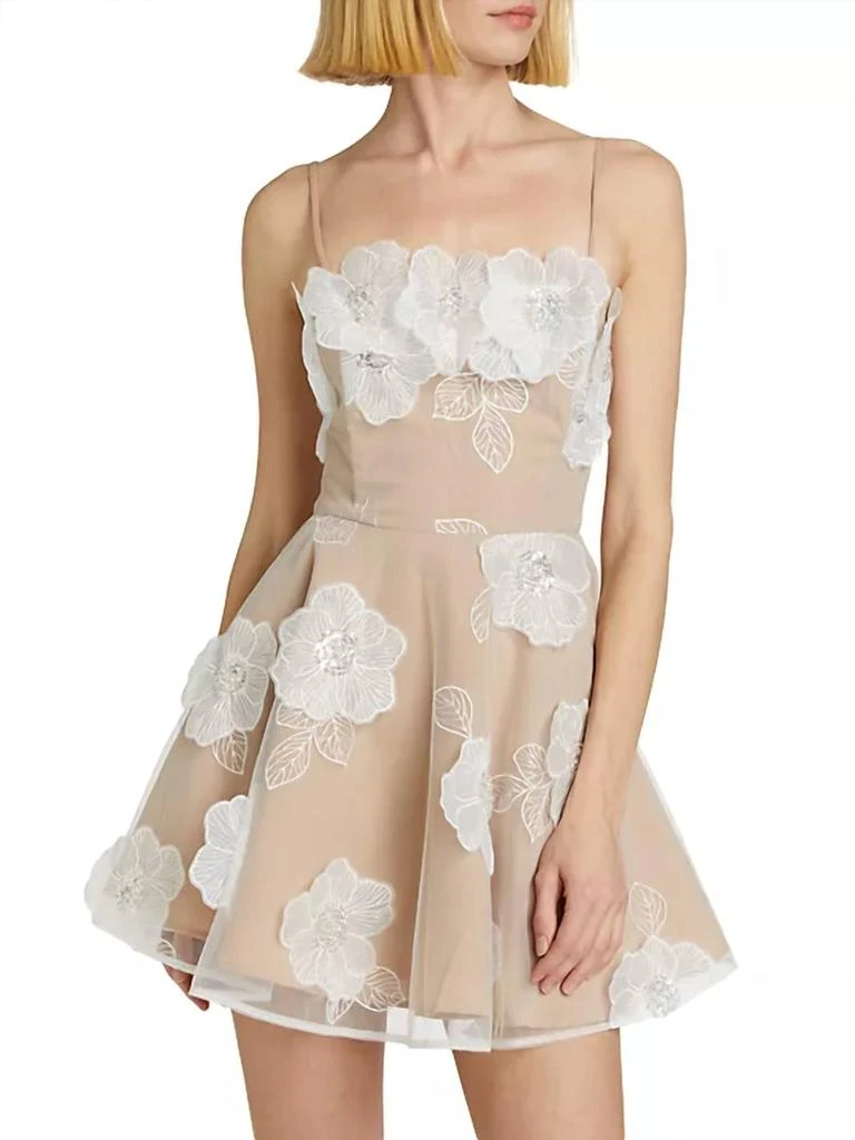 one shoulder ivory cocktail dress Adrianna Papell One-shoulder Bow-accent Midi Dress main image 0