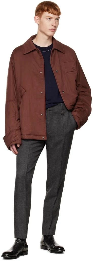 Wooyoungmi Brown Embroidered Jacket 4