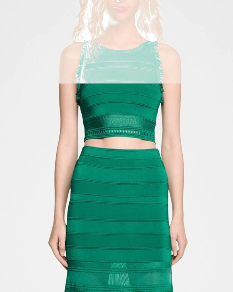 Sandro Madrid Cropped Tank Top 4
