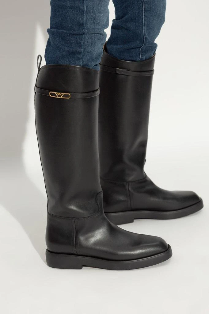 Emporio Armani Leather Boots 2
