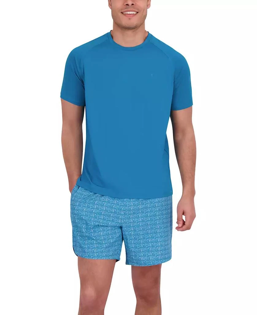 Spyder Men's Short Sleeve Waffle-Knit Crewneck Swim Shirt 5