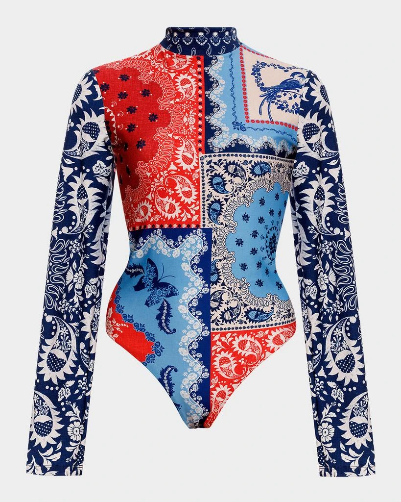 Agua Bendita Mei Atma Rashguard One-Piece Swimsuit 1