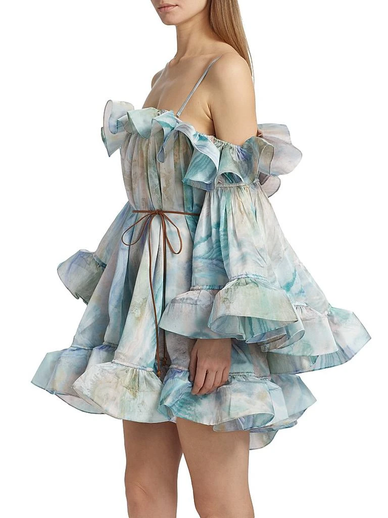 Zimmermann ​Illuminate Flounce Minidress 4