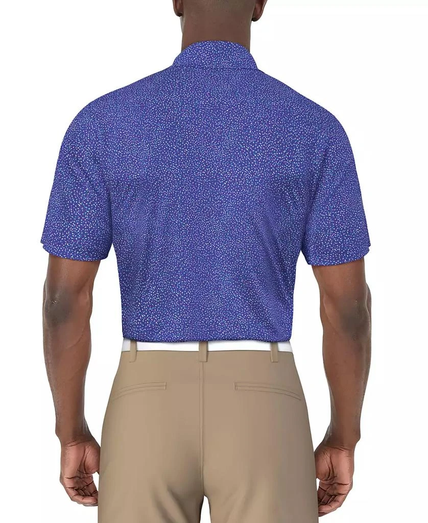 PGA TOUR Men's Short Sleeve Confetti Print Golf Polo Shirt 2