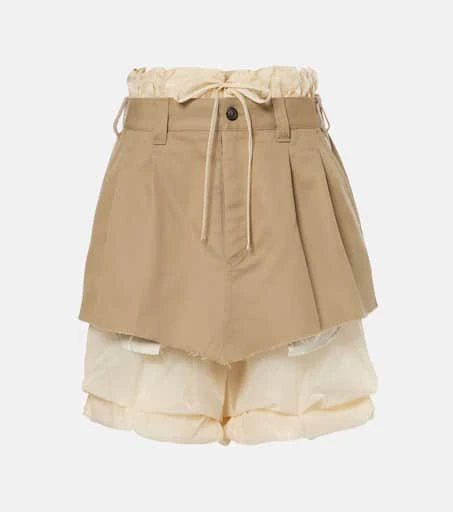 MAISON MARGIELA Layered tulle-trimmed skort 1