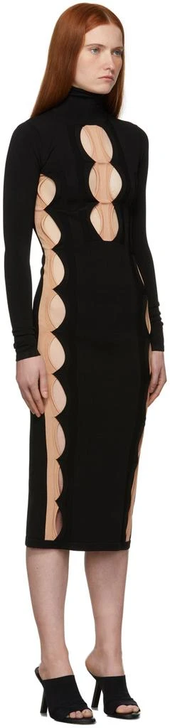 Dion Lee Black Double Hosiery Dress 2