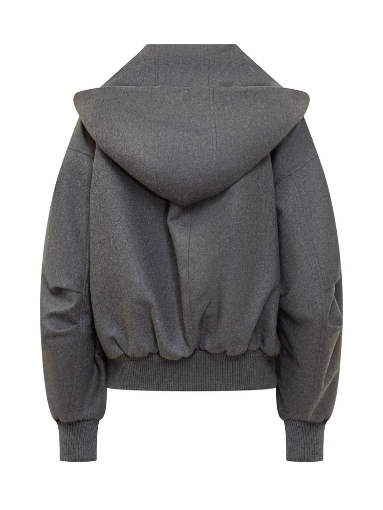 The Attico The Attico Oversized Hooded Bomber Jacket 2