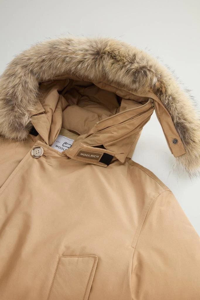 Woolrich Arctic Anorak in Ramar Cloth with Detachable Fur - Men - Beige 8