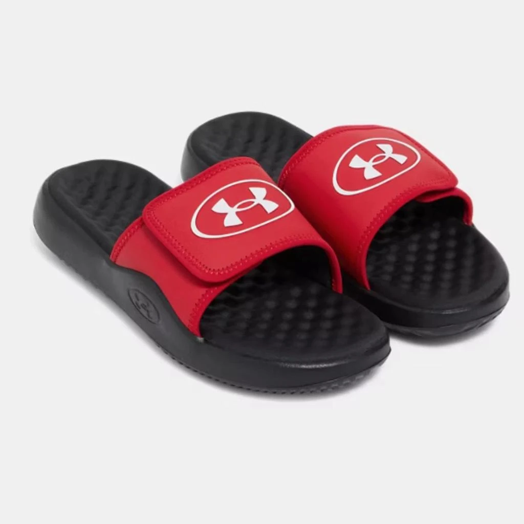Under Armour Ignite Pro 8 6000337-600 Sandals Men's Red Slip-On Slide JAX378 from Premium Outlets