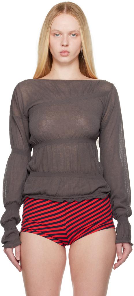 Shop Gray Aluz Sweater on Sale at BeyondStyle – Get 10% Off