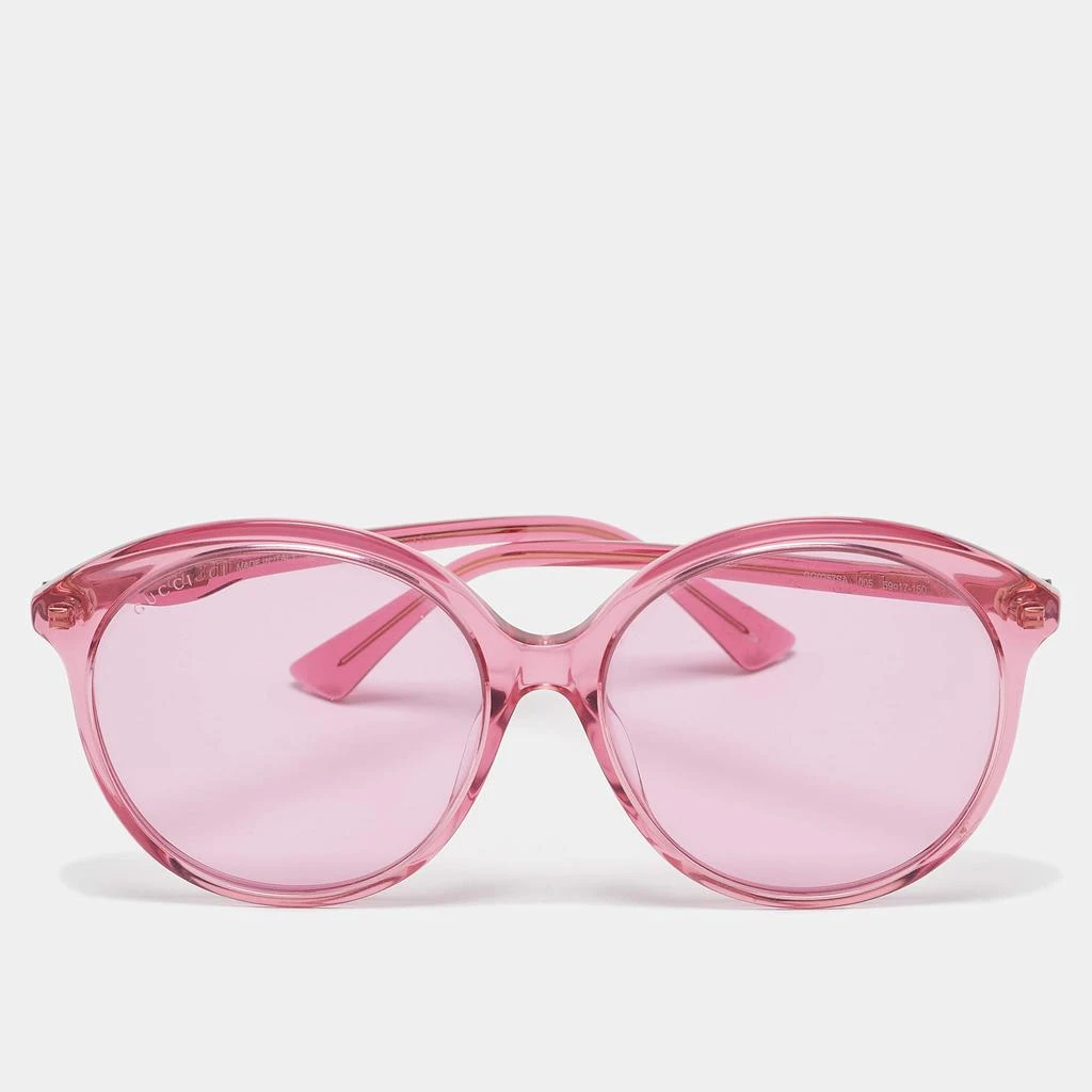 Gucci Gucci Pink GG0257SA Oversized Round Sunglasses 1