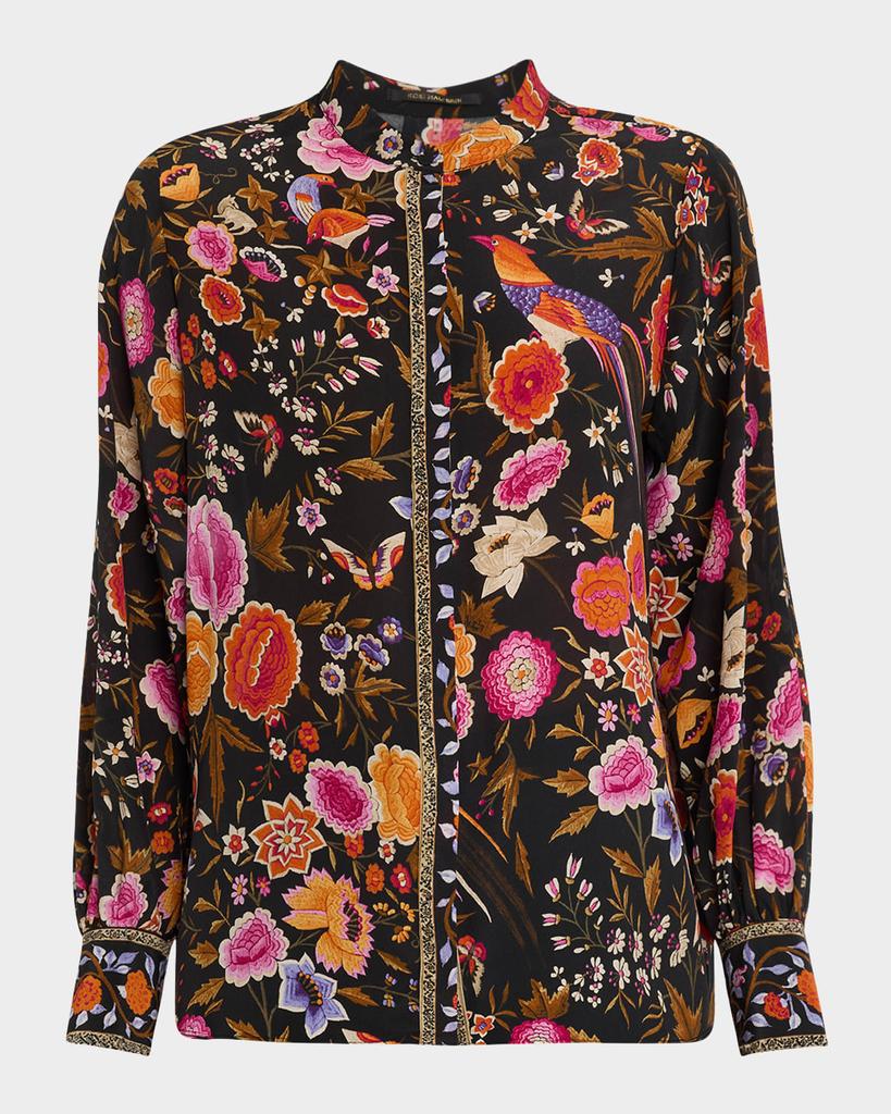 Kobi Halperin Fionna Floral-Print Silk Blouse