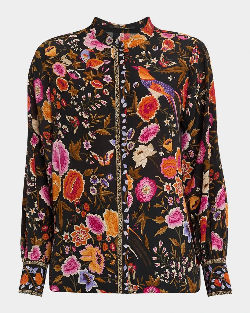 Kobi Halperin Fionna Floral-Print Silk Blouse 1