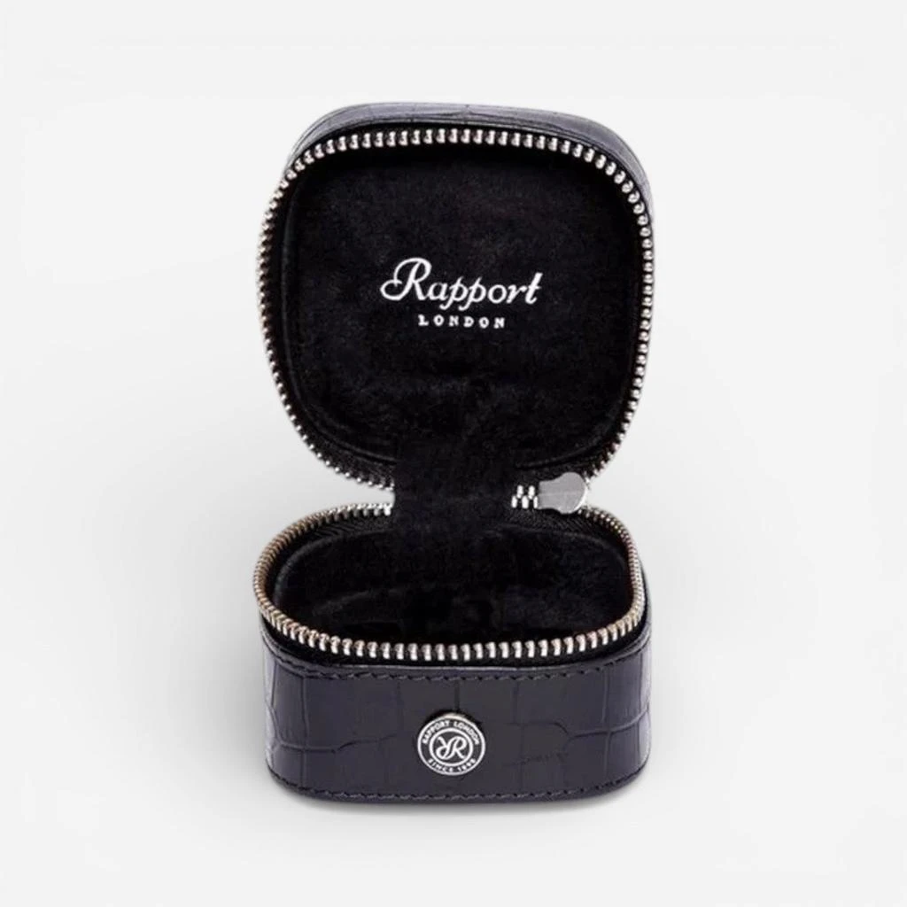 Rapport Rapport Director’s Range Black Leather Small Stud Box D335 2
