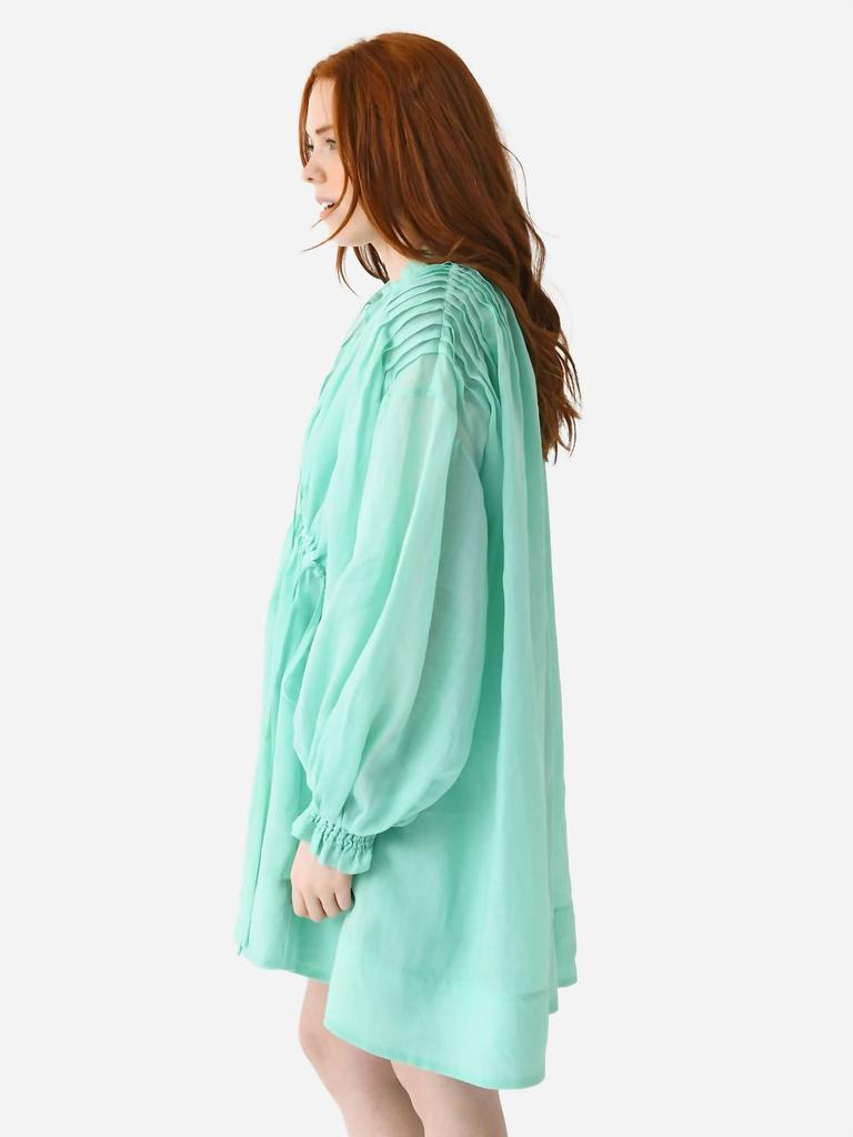 Lee Mathews Hana Mini Dress In Mint