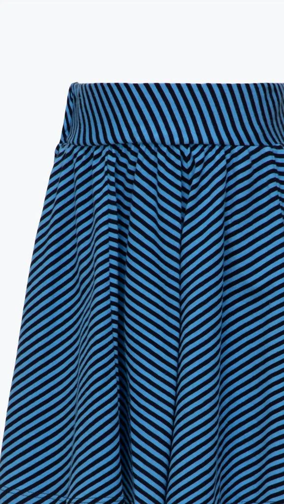 Scotch & Soda Girls - Yarn Dyed Skirt In Striped Blue 3