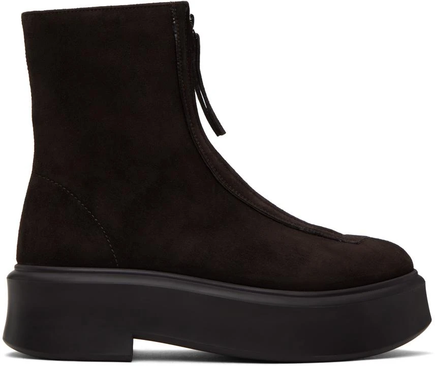 The Row Brown Zipped I Boots 1