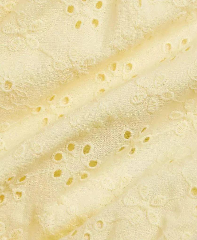 Ralph Lauren Baby Girls
 Eyelet Straight Neck Shortall and Hat, 2-Piece Set 3