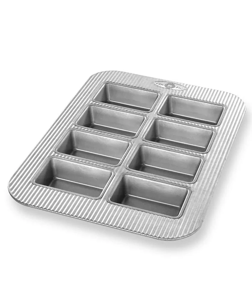 USA Pan Non-Stick Aluminum 8-Well 15" x 11" Mini Loaf Pan 1