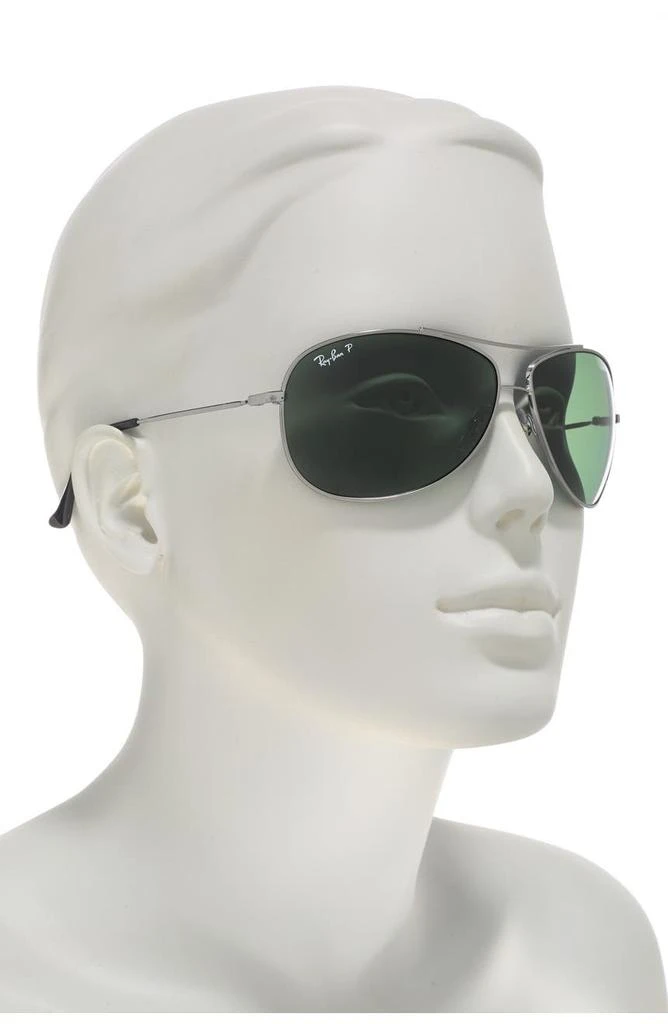 Ray-Ban 63mm Polarized Aviator Sunglasses 2