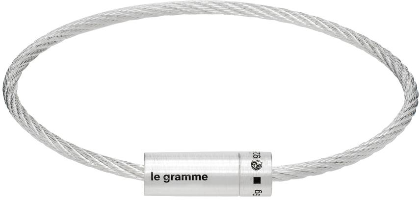 Le Gramme Silver Cable 'Le 9g' Bracelet