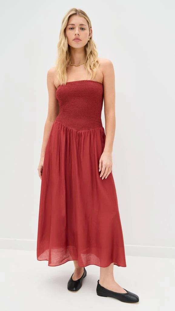 Pixie Market Smocked Strapless Dress 1