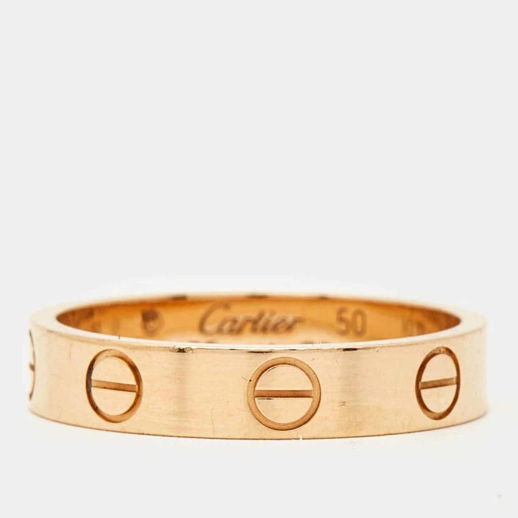 Cartier Cartier Love 18k Rose Gold Wedding Band Ring Size 50 2