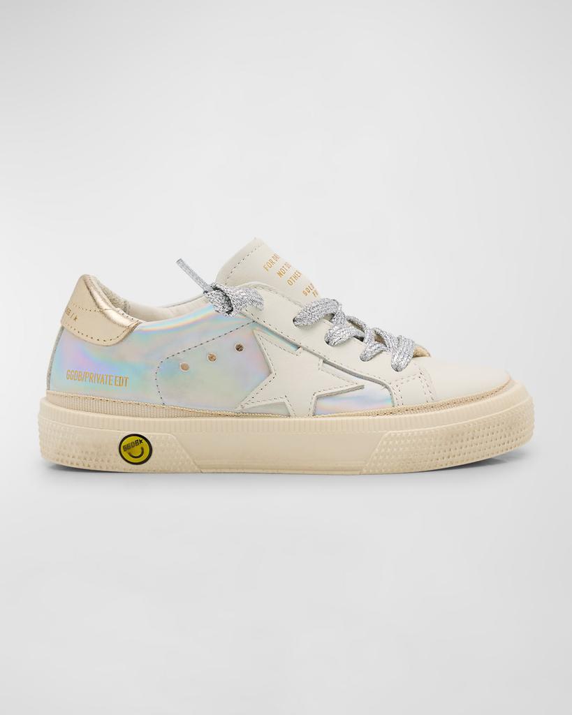 Golden Goose Girl's May Holographic Low Top Sneakers, Baby/Toddlers