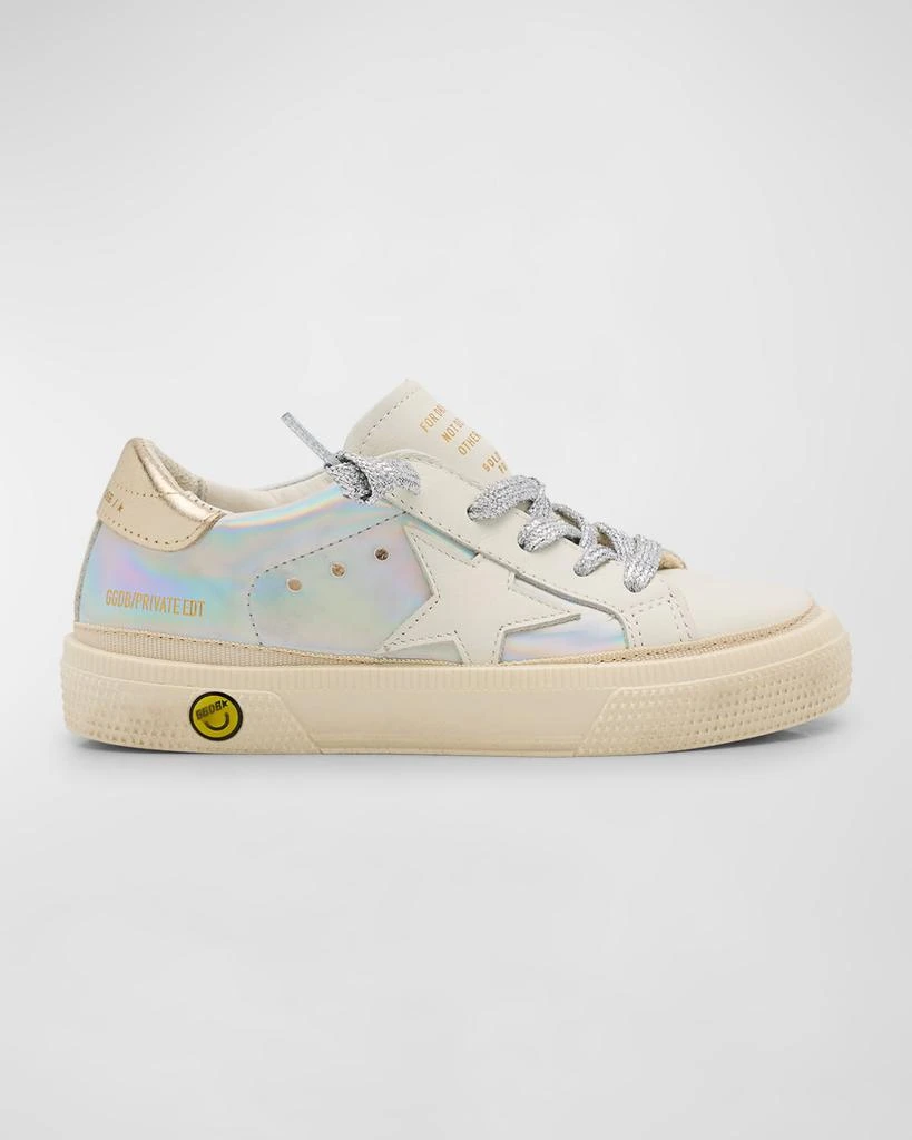 Golden Goose Girl's May Holographic Low Top Sneakers, Baby/Toddlers 1