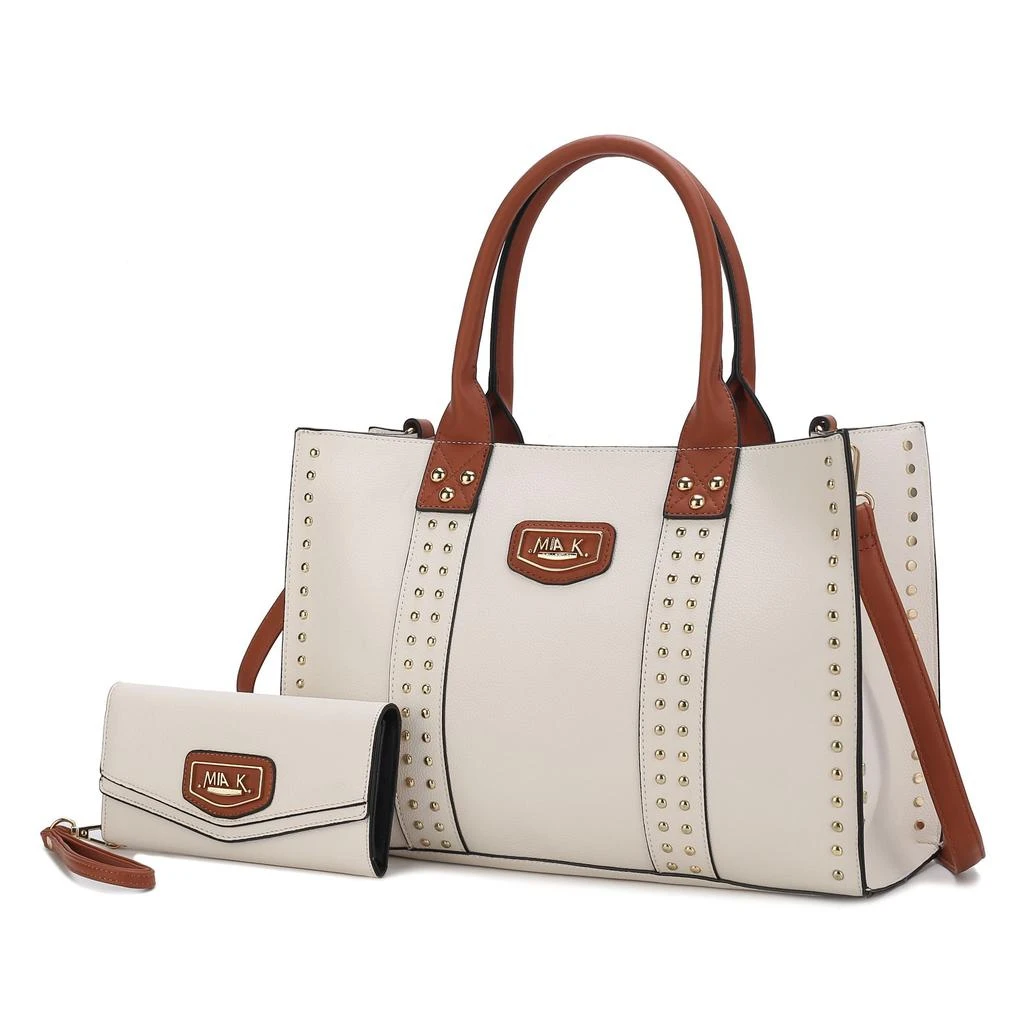 MKF Collection By Mia K. Davina Vegan Leather Women’s Tote Bag with wallet 21