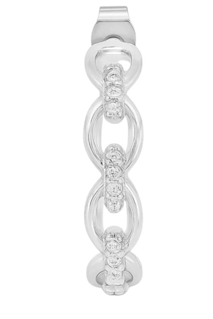 Allyanna Gifts Allyanna Gifts - Women
s Moissanite Oval Link Post Hoop Earrings 2