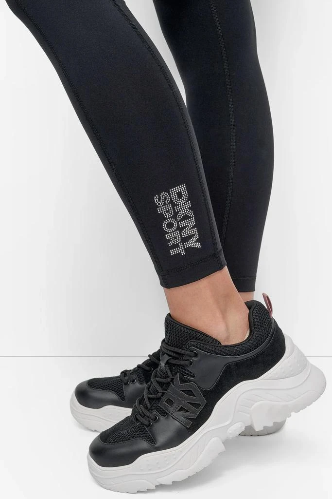 DKNY LOGO-EMBELLISHED 7/8-LENGTH LEGGING 4