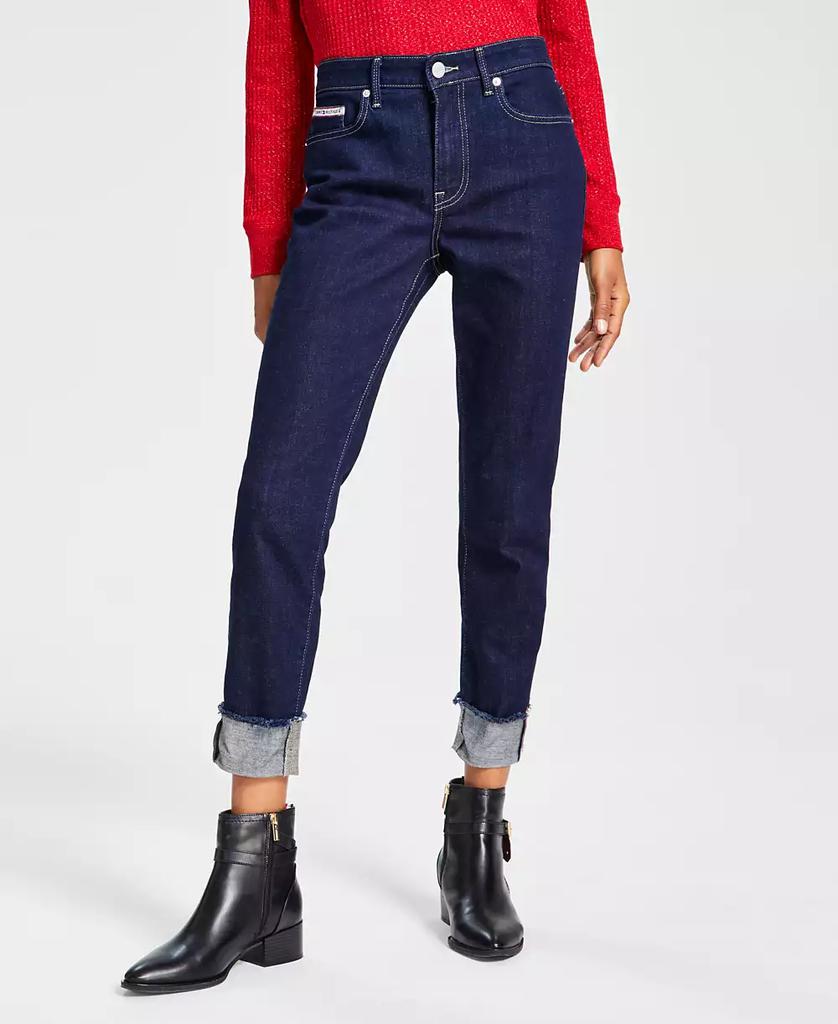 Tommy Hilfiger Women's Tribeca TH Flex Raw-Cuff Skinny Jeans
