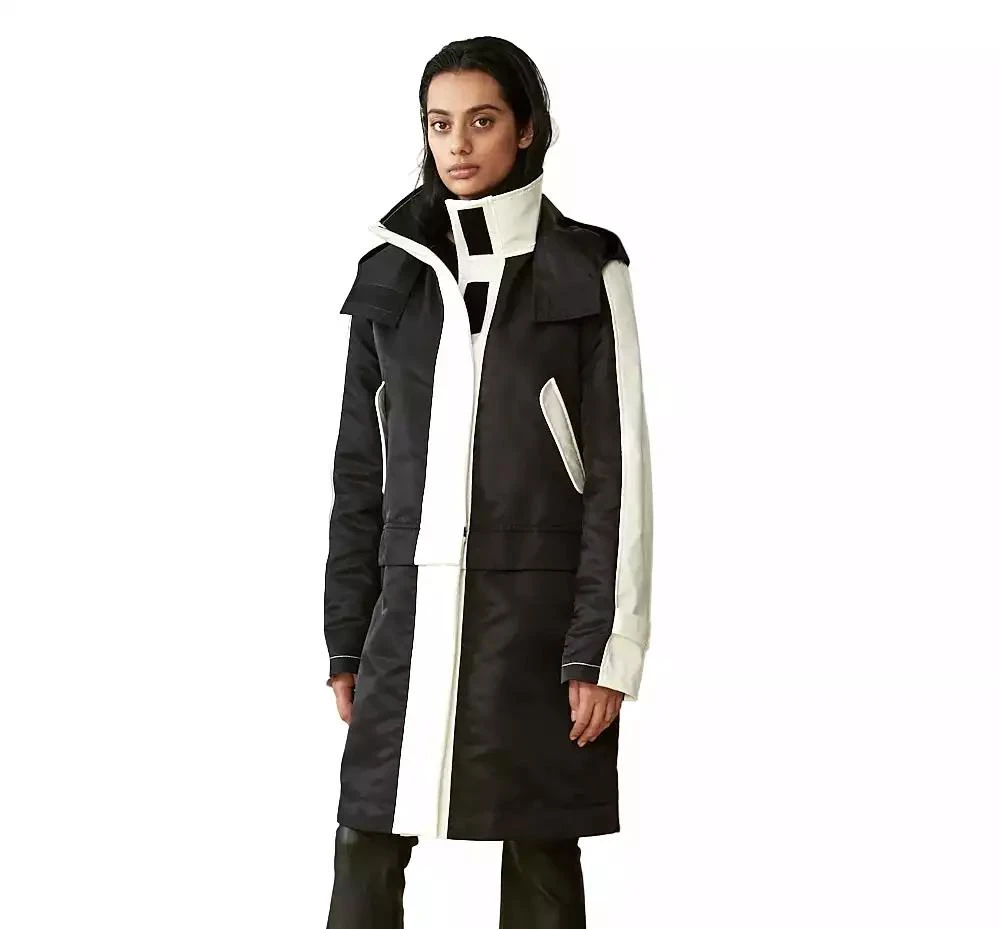 CAALO Women's Water- Resistant Convertible Raincoat