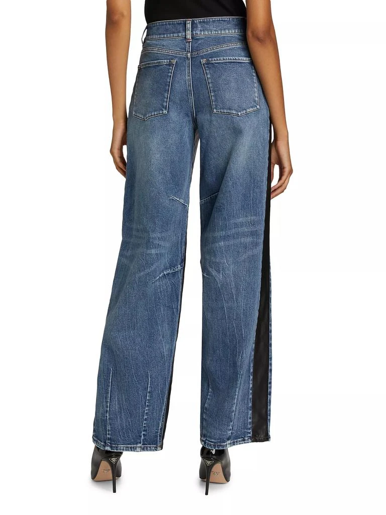 Alice + Olivia Parker Denim Wide-Leg Crop Jeans 5