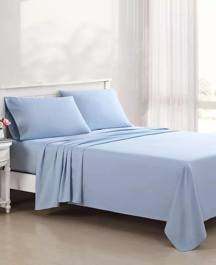 Laura Ashley CLOSEOUT! Laura Ashley 800 Thread Count Cotton Sateen Blend 4-Pc. Sheet Set, Queen 8