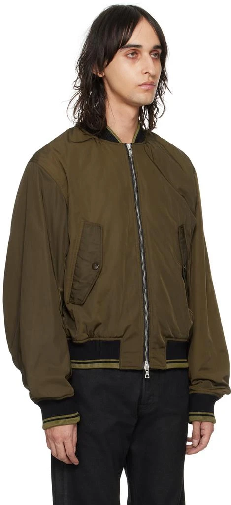 Dries Van Noten Brown Zip Bomber Jacket 2