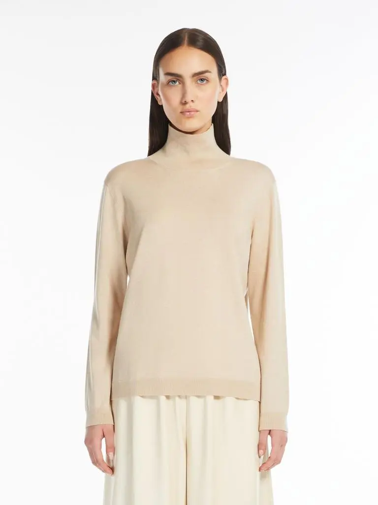 Weekend Max Mara Silk and wool polo-neck sweater 2