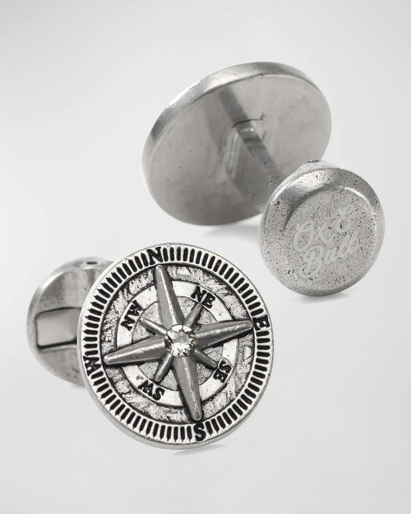 Cufflinks Inc. Antique Compass Stainless Steel Cufflinks 3